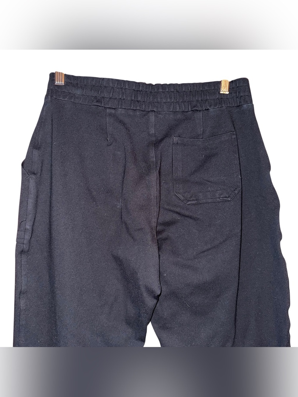 SPANX The Perfect Pant Black Ponte Pull-On Joggers Stretch Ankle #20350R Size L - Picture 8 of 16